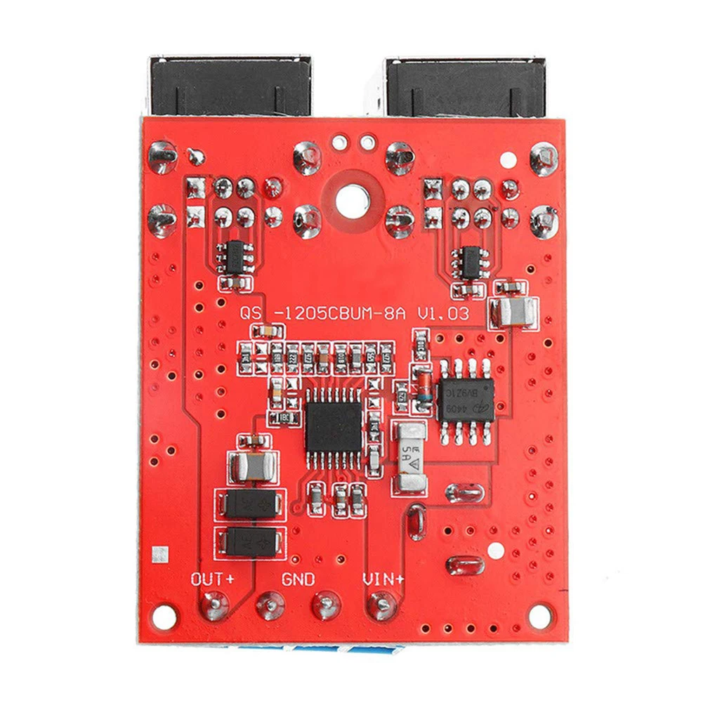 DC8V 35V до 5В 8А модуль понижения мощности 4 портовый USB телефон автомобильное