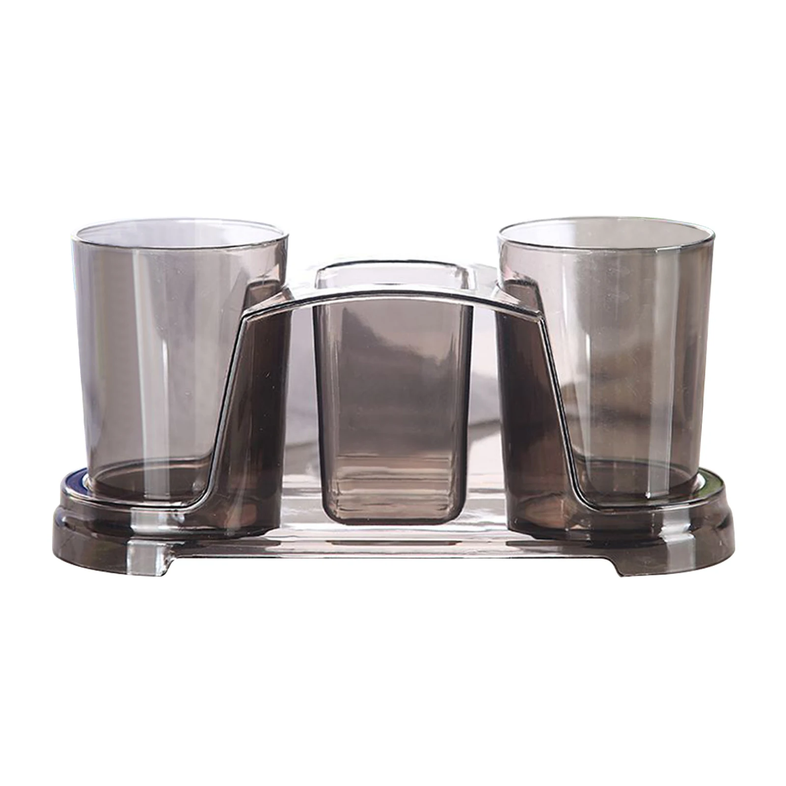 

Экономия места, Легкая очистка, искусственный дом с 2 чашками для ванной комнаты, прочный, нескользящий, отдельно стоящий держатель для зубн...