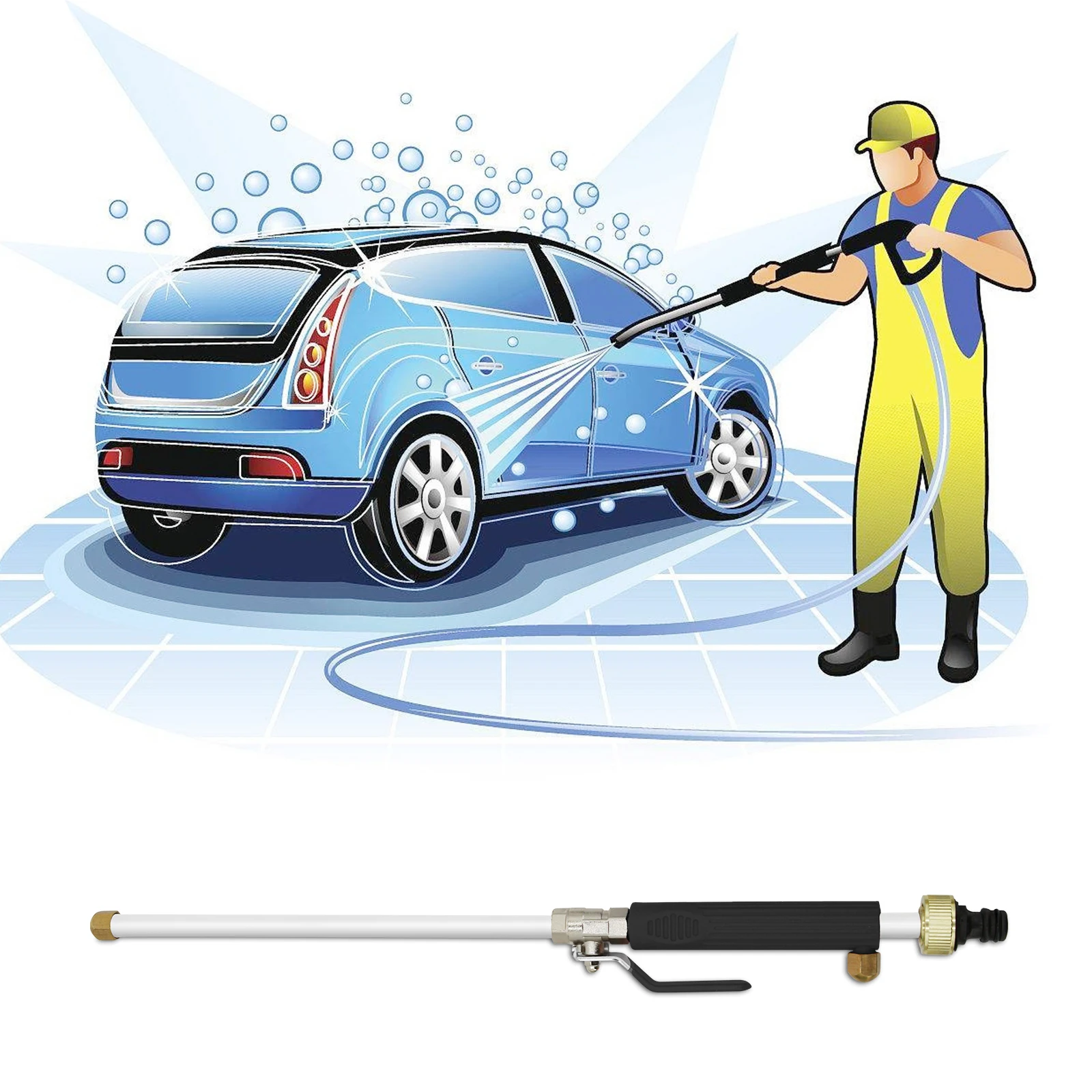 High Pressure Car Water Gun Metal Water Gun Jet Garden Washer Hose Wand Nozzle Sprayer Watering Spray Sprinkler Cleaning Tool
High Pressure Car Water Gun Metal Water Gun Jet Garden Washer Hose Wand Nozzle Sprayer Watering Spray Sprinkler Cleaning Tool