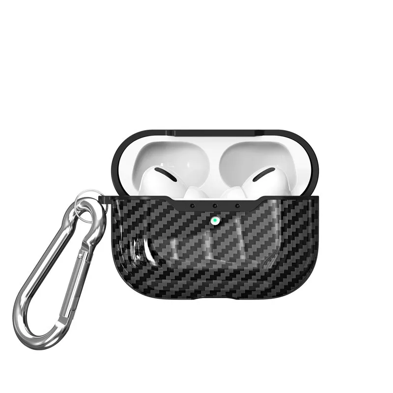 Мягкий ТПУ/углеродное волокно Дизайн чехол для Apple Airpods Pro Наушники для Airpods Pro Чехол беспроводной Bluetooth чехол Fundas