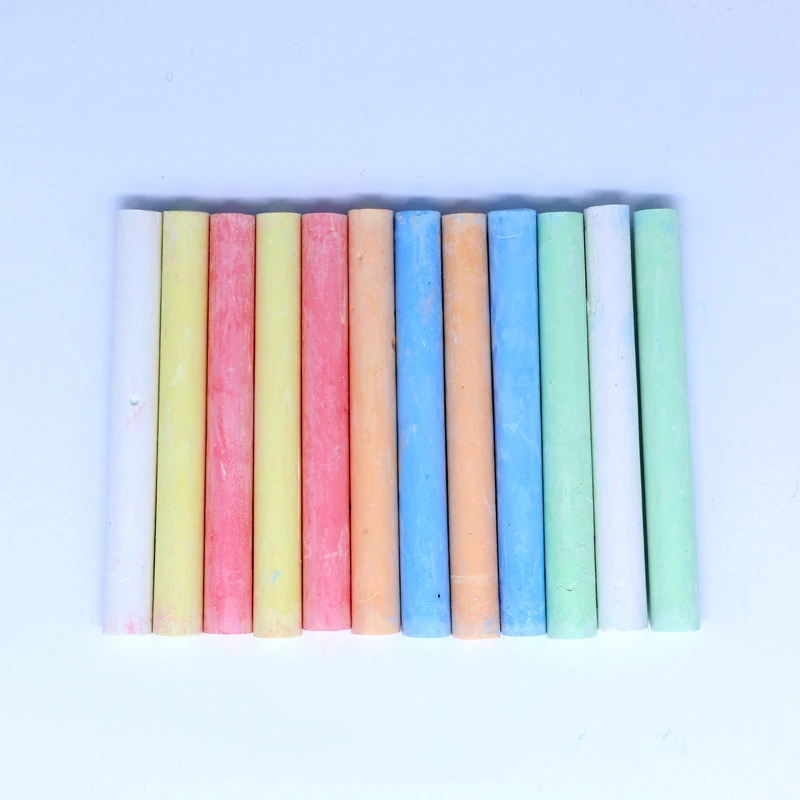 Меловая ручка без пыли 12 шт./лот мелки для рисования доски 6 цветов канцелярские