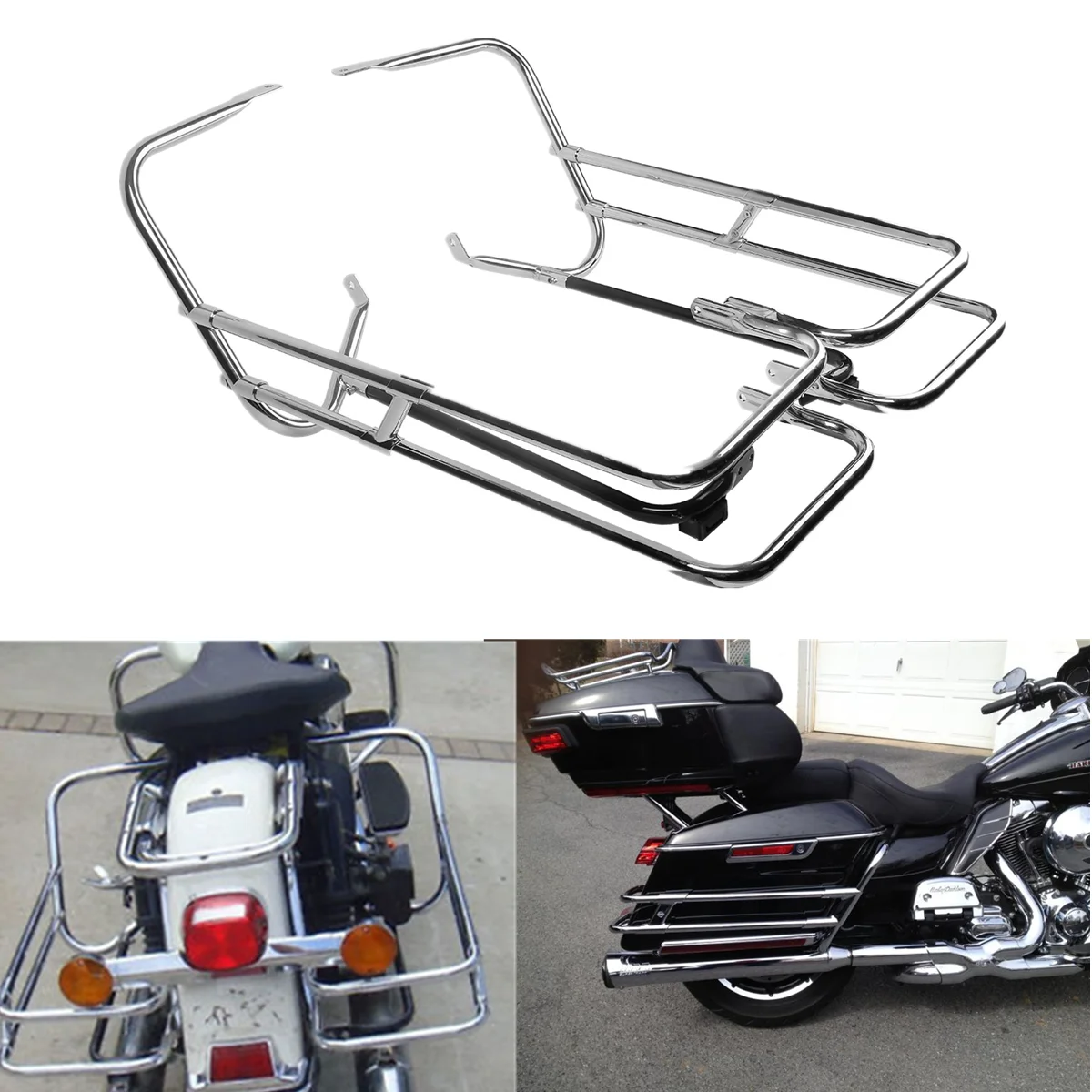 

Кронштейн для крепления на рельсах мотоцикла для Harley Touring Electra Glide FLHT Road Glide Road King Street Glide 1997-2008