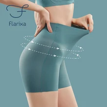 Flarixa – Short de Sécurité sans Couture en Soie Glacée pour Femme, Pantalon Taille Haute, Grande, Boxer, Culotte, Jupe, Anti-friction