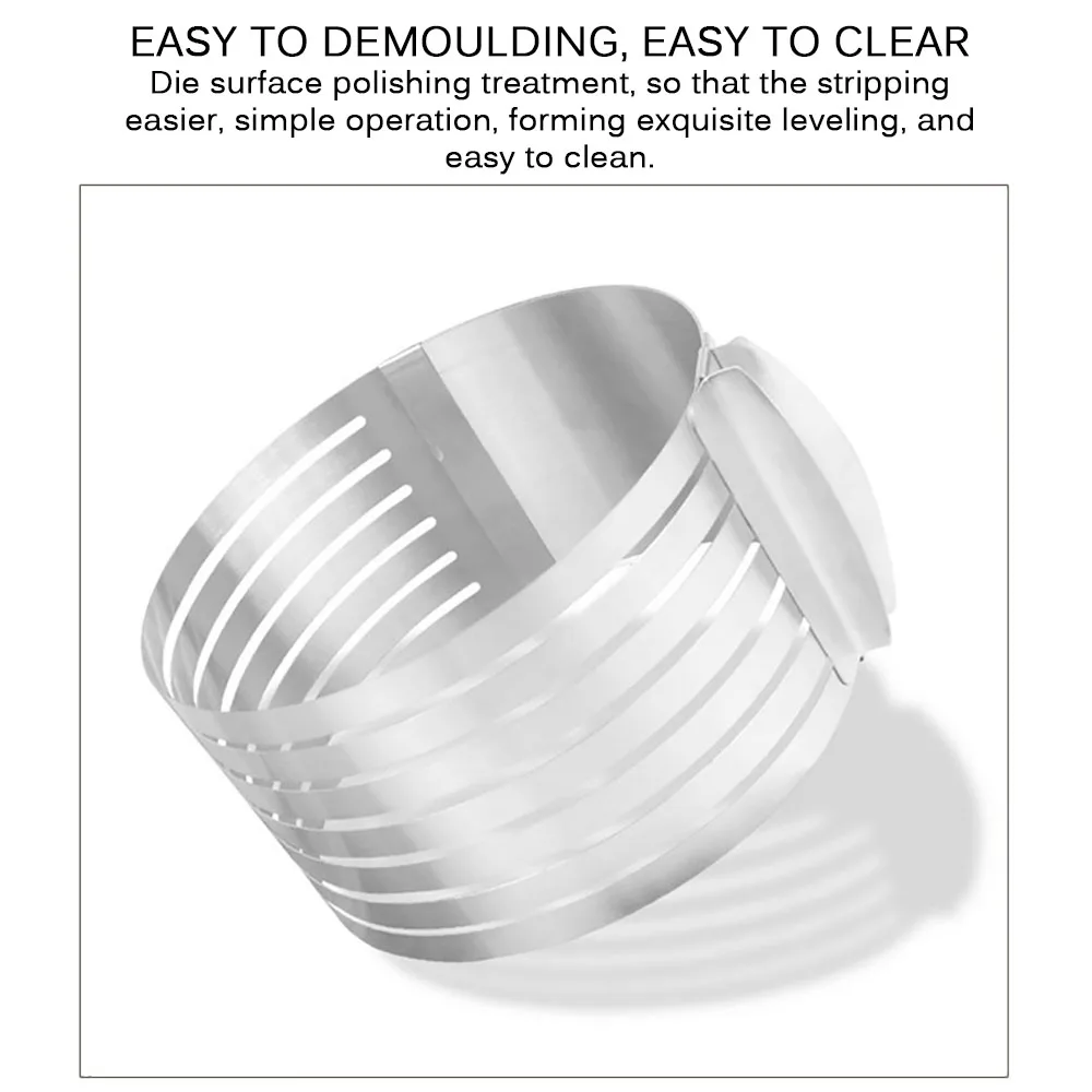 Набор для нарезки торта из нержавеющей стали с регулируемым слоем набор мусса