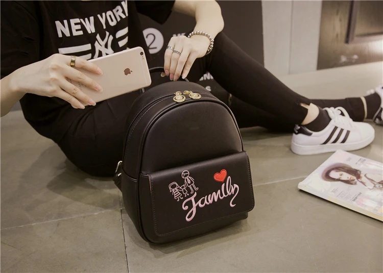 

New Backpack women's version 2021 new backpack fashion casual real leather soft leather schoolbag college style women's bag