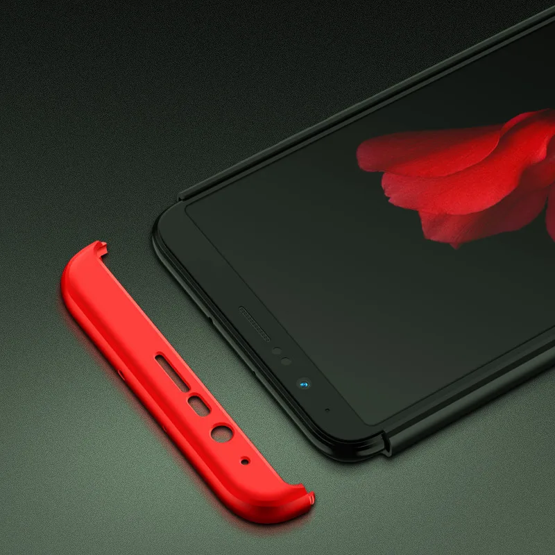 Противоударный чехол для Huawei View 10 V10 BKL L09 с защитой на 360 градусов со стеклянной