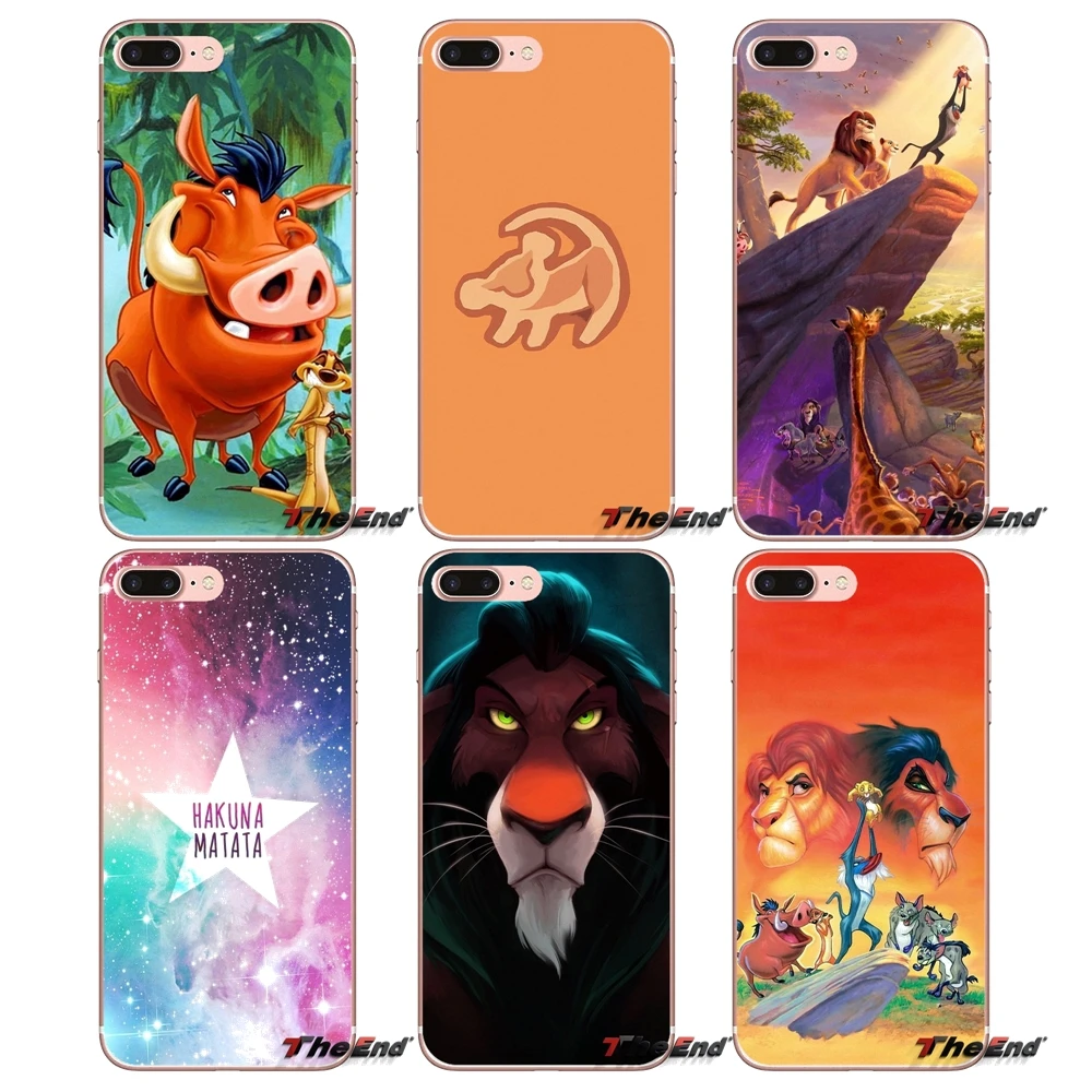 Мягкий чехол для sony Xperia M2 M4 M5 E3 T3 XA Aqua Z Z1 Z2 Z3 Z5 compact LG G4 G5 G3 G2 Mini comic The Lion King Hakuna