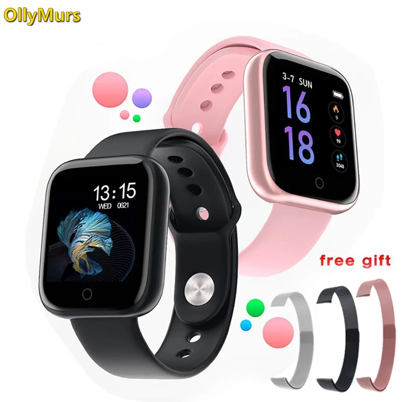 T80 Смарт часы для женщин и мужчин спортивная мода Ip68 Водонепроницаемый фитнес