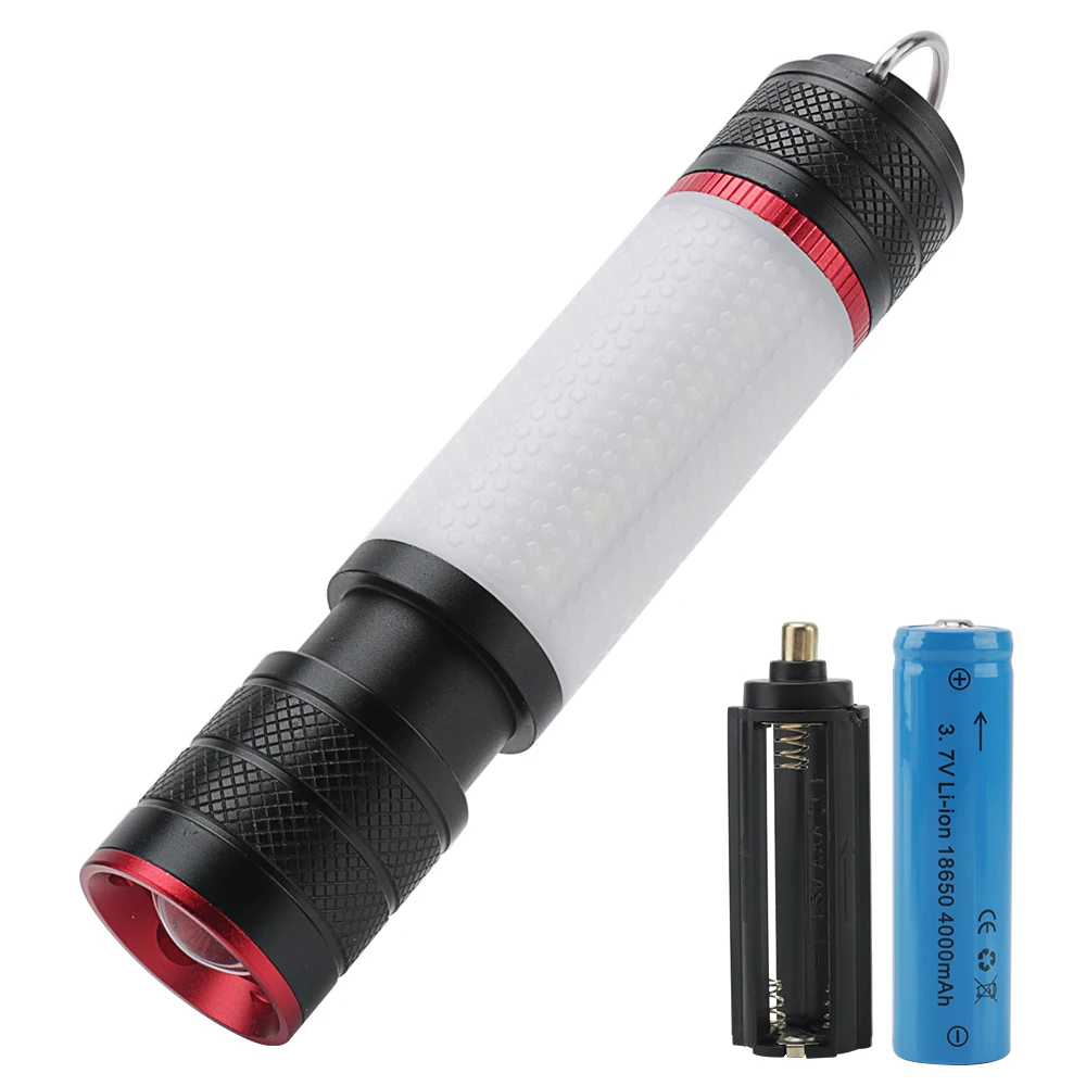 BORUiT T6 COB светодиодный фонарик 6-Режим масштабирования 1000lm фонарь с крюком и магнитом на открытом воздухе Водонепроницаемый для кемпинга, охоты, Портативный Фонари