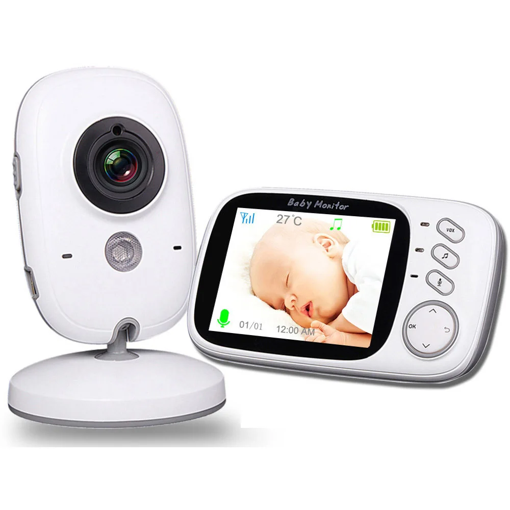 Wireless Video Color Baby Monitor with 3.2Inches LCD 2 Way Audio Talk Night Vision Surveillance Security Camera Babysitter VB603 |