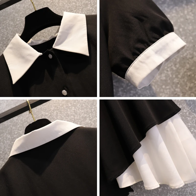 

COIGARSAM Fashion Women dress New Summer Dresses Black 5081