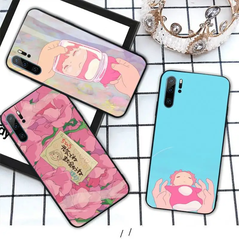 

Ponyo on the Cliff Phone Case For Huawei honor Mate P 10 20 30 40 i 9 8 pro x Lite smart 2019 nova 5t