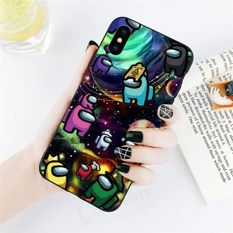 

Hot Mobile Game Among Us Phone Case for iPhone 11 12 pro XS MAX 8 7 6 6S Plus X 5S SE 2020 XR