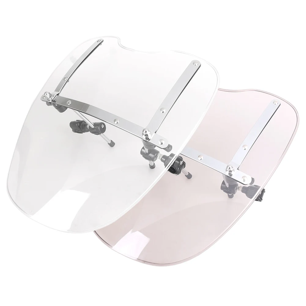 Ветровое стекло для мотоцикла 17 дюймов лобовое из АБС-пластика с кронштейном Harley