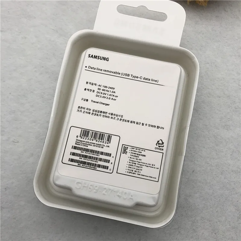 SAMSUNG 1 M/1,2 M USB 3,1 type C адаптивный кабель для быстрой зарядки линии передачи данных для Galaxy S8 S9 S10 Plus Note 8 9 10 A5 A7