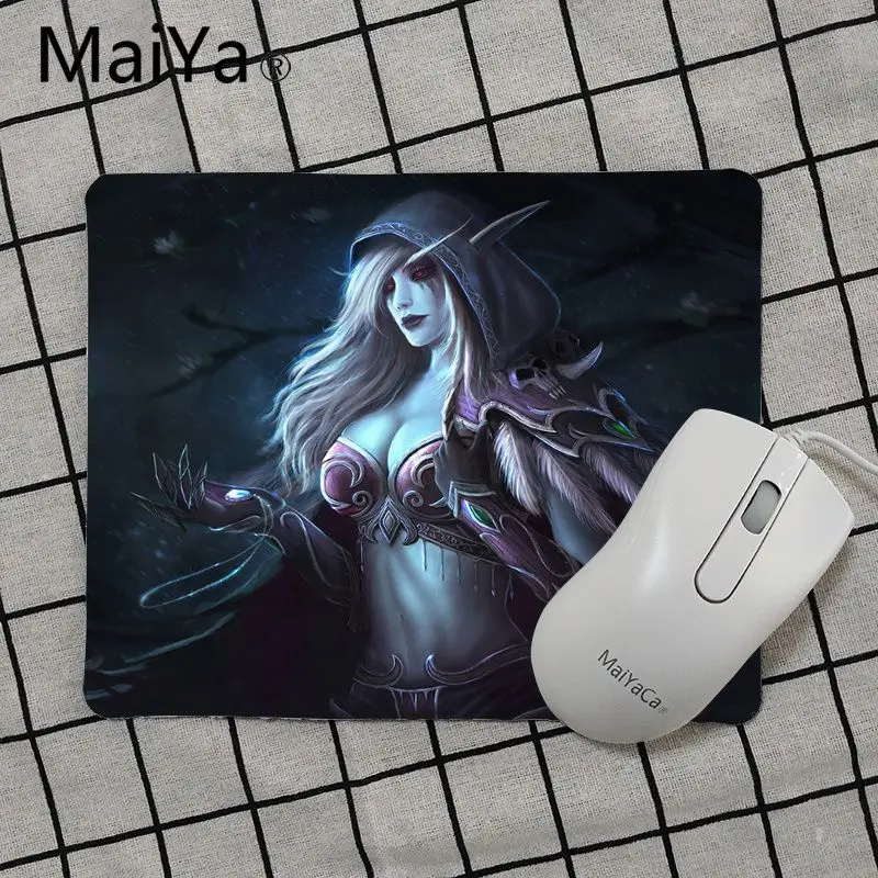 No Lock Edge18x22cm Maiya высокое качество WOW World of Warcraft красивый коврик для мышки в стиле аниме подставка под руку мышь - Цвет: No Lock Edge18x22cm