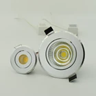 Светодиодный мини-светильник серебристого цвета, 3 Вт, 5 Вт, 7 Вт, COB, светодиодный, с регулируемой яркостью, встраиваемый светильник, лучший для потолка, дома, офиса, отеля, 110 В, 220 В