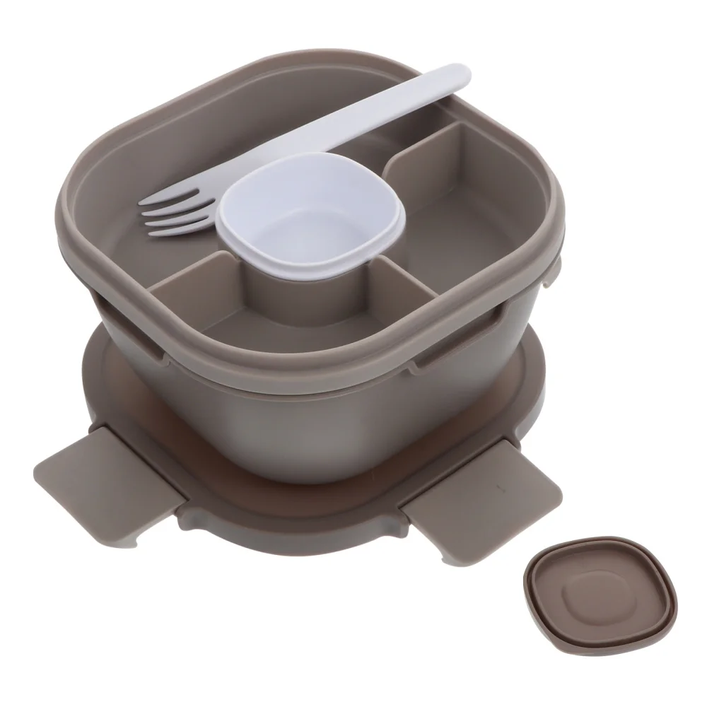 

1Pc Kitchen Double Layer Sealing Box Salad Bento Container Food Box