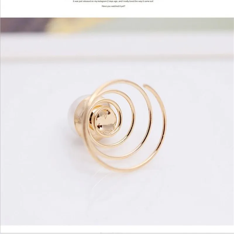 Новинка 5 шт. звезда жемчуг вращающийся шуруп девушка заколка Цветок голова волос