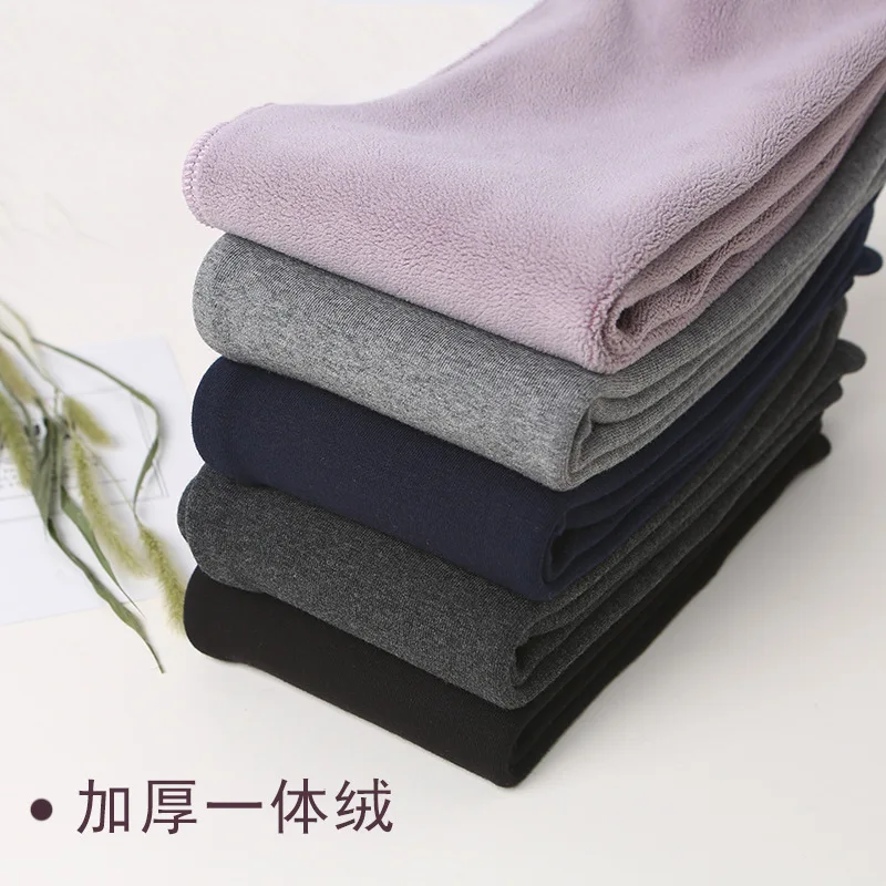 Леггинсы для девочек хлопковые теплые зимние с мультяшным принтом | Детская