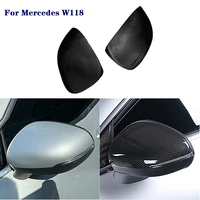 add on style real carbon fiber door side mirror cover fit for mercedes benz w118 cla a class cla200260 a180 amg 2020
