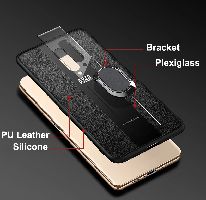 Чехол с кронштейном для OnePlus 8 7T 7 Pro 6 6t чехол из оргстекла чехол-подставка Oneplus 8Pro