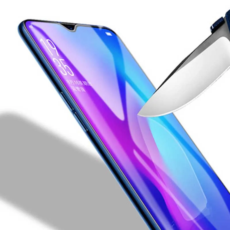2 шт. 3D полное клеевое закаленное стекло для OPPO Realme C2S покрытие 9H Защитная пленка