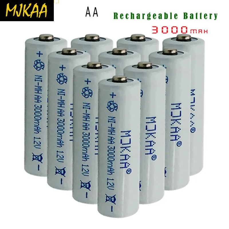 MJKAA 1 2 V Ni MH аккумулятор 2A 3000mAH перезаряжаемый цикл Защита окружающей