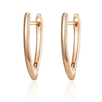 statement v shape gold stud earrings for women copper plated geometric letter earring wedding party jewelry accessories