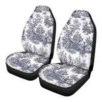 car seat covers french country toile ethine pattern universal fit most cars geometric auto fabic front seat cover