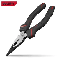 deli needle nose pliers chrome vanadium steel tiger skin handle wire cutter 68 inch wire cutter combination stripping pliers