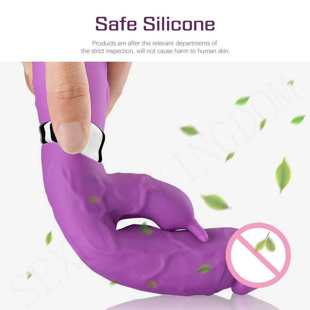 Реалистичный фаллоимитатор вибратор двойной мотор AV Wand палочка с кроликом G spot