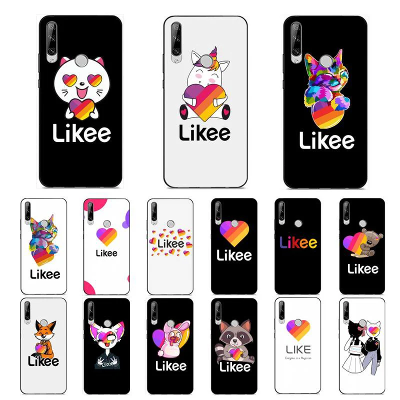 Модный чехол Likee cat bear с сердечками для Huawei Y6 2019 Y5 Y7 Prime 2018 Mate10 20lite Honor10i Xiaomi Oppo