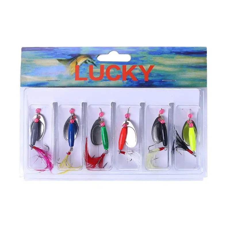 

6pcs Fishing Sequins Reservoir Sequins Bait Fishing Boxed Bionic Fake Bait Artificial fishing
