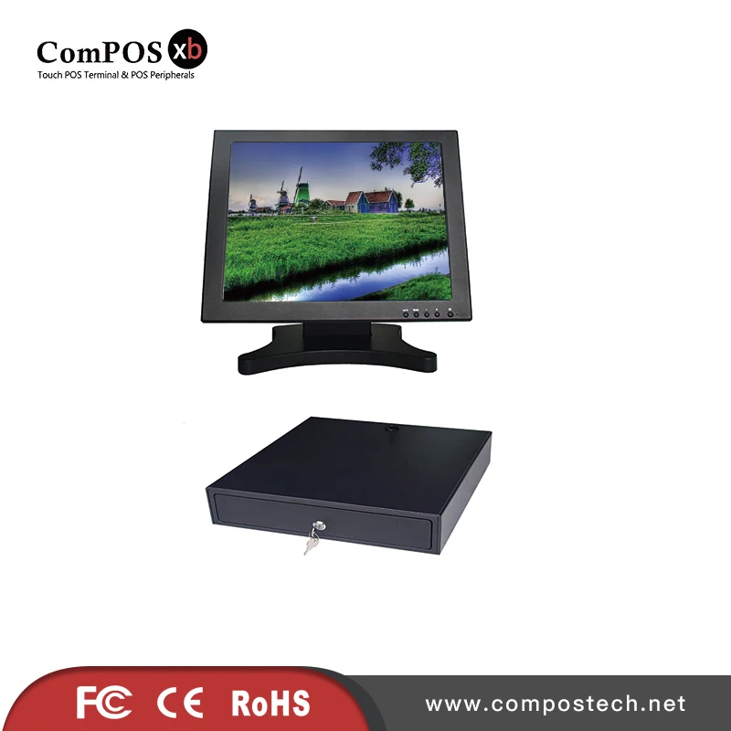 Заводская цена 15 дюймов бабочка satnd экран монитор с 330 наличные drewer|Мониторы| |