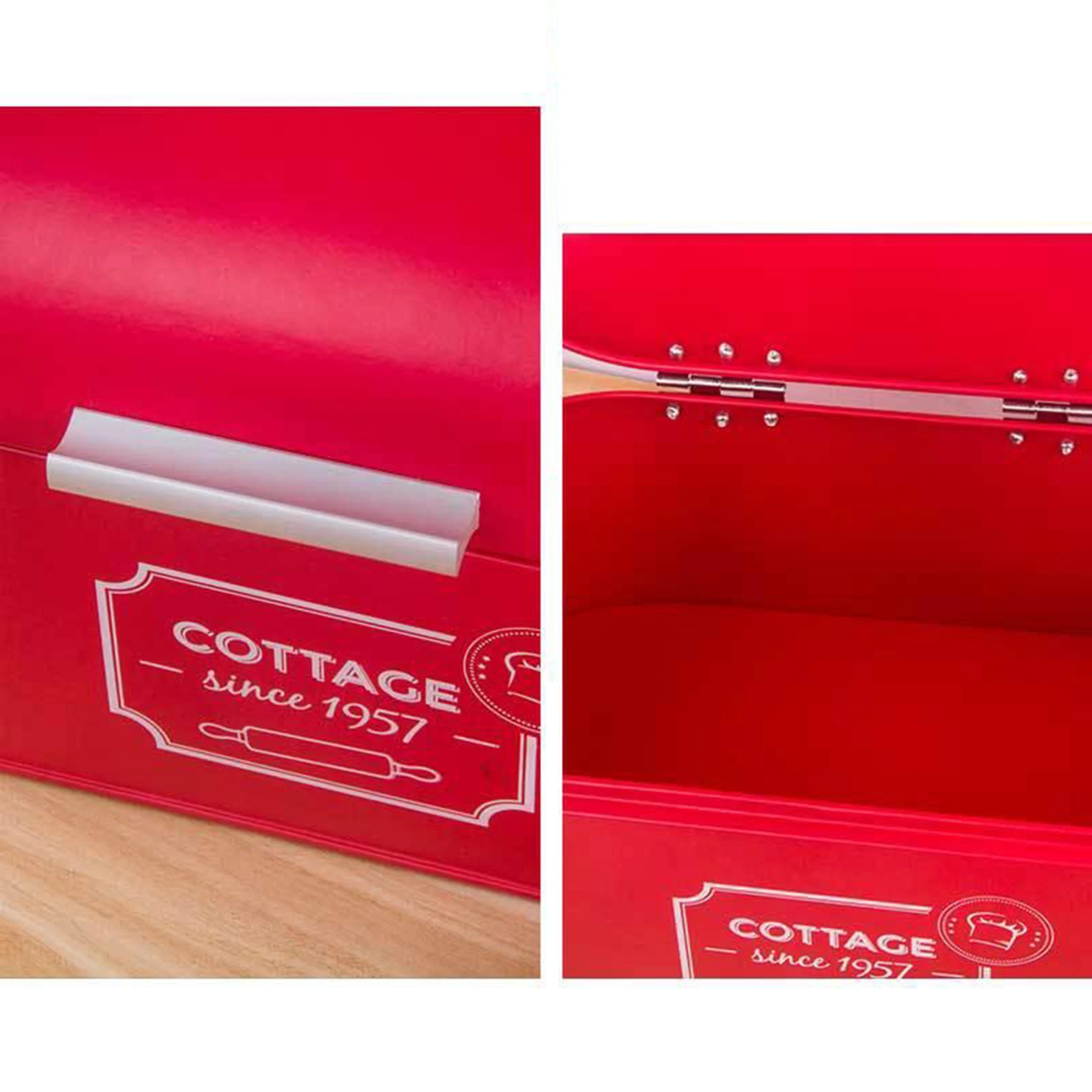 

Metal Bread Box Fruits Makeups Organizer Large Capacity Camping Bedroom