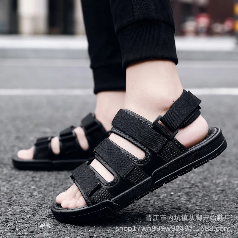 

Men's Sandals 2020 New Style Korean Version Fashion Cool Summer Beach Youth Non-Slip Dual-Purpose Slippers a Generation of Hair