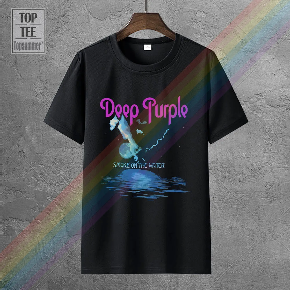 

Deep Purple Smoke On The Water T-Shirt For Men T Shirt Vintage Top Summer Funny T-Shirt Cool T-Shirts Plain T Shirt Anime Tshirt