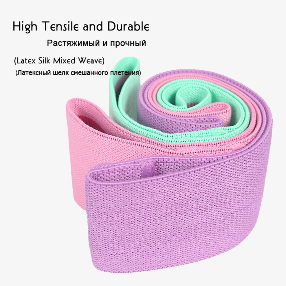 

Durable Pull Band Hip Circle Bands Yoga Anti-slip Gym Fitness Resistance Band Exercises Braided Elastic Hip Lifting Rubber Band