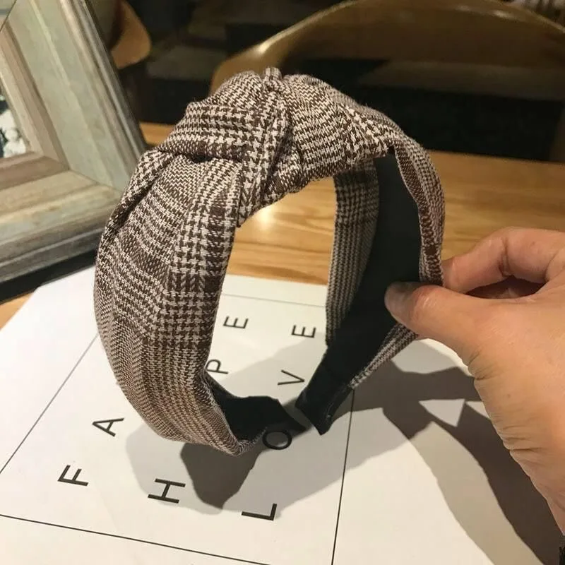 

2020 NEW Broad brim bow tie headband lace toothed headband
