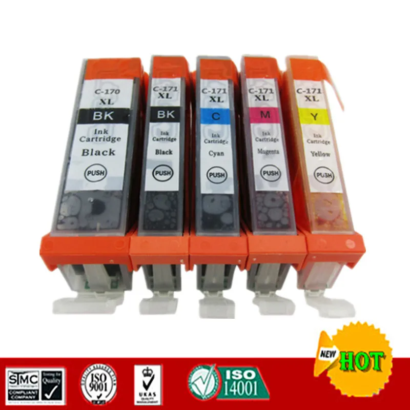 

Совместим с чернильными картриджами PGI170 CLI171 для Canon MG5710 MG6810 MG7710 TS5010 TS6010 TS8010 TS9010 и т. д.