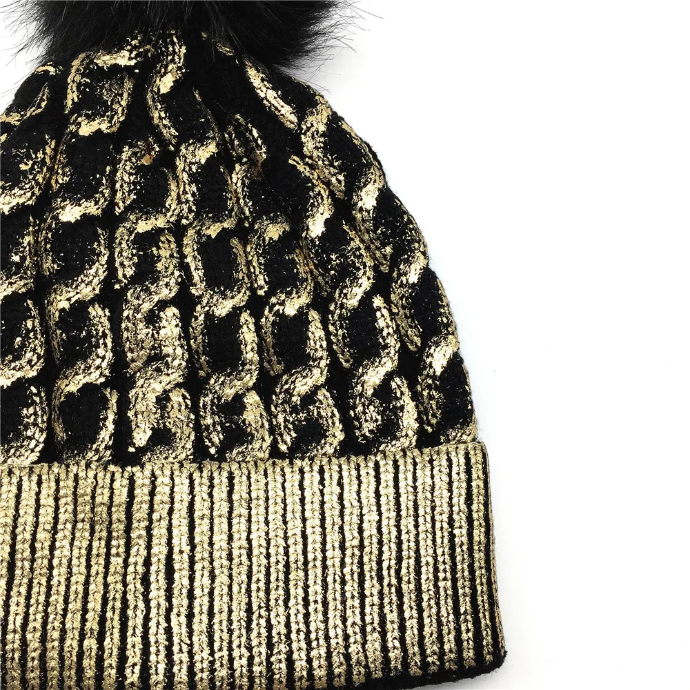 Вязаная шапка пейсли для женщин и девушек Черная | Аксессуары одежды