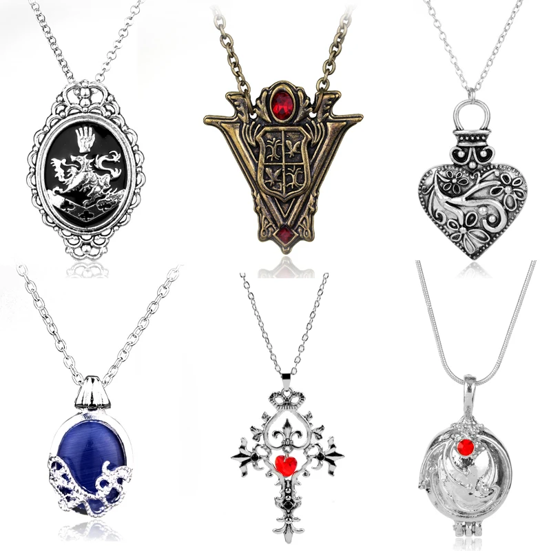 The Vampire Diaries Elena Gilbert Necklace Twilight New Moon Rosalie Lillian Hale Choker Necklaces Women Vintage Jewelry Gift
