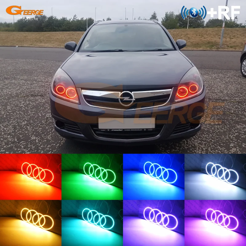Для Opel Vectra C 2005 2006 2007 2008 facelift фара RF remote Bluetooth APP многоцветный ультра яркий RGB