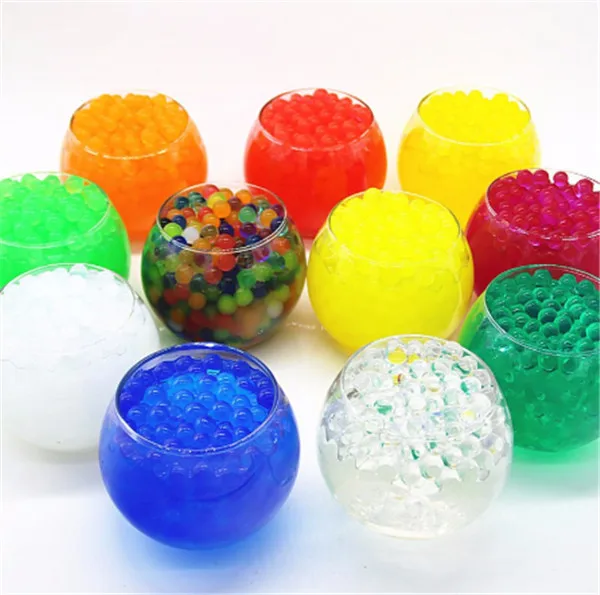 Multicolors Crystal Soil Plant Flower Jelly Mud Water Beads for Plants Pearls Vase Gel Balls Home Decoration-200pcs | Дом и сад
