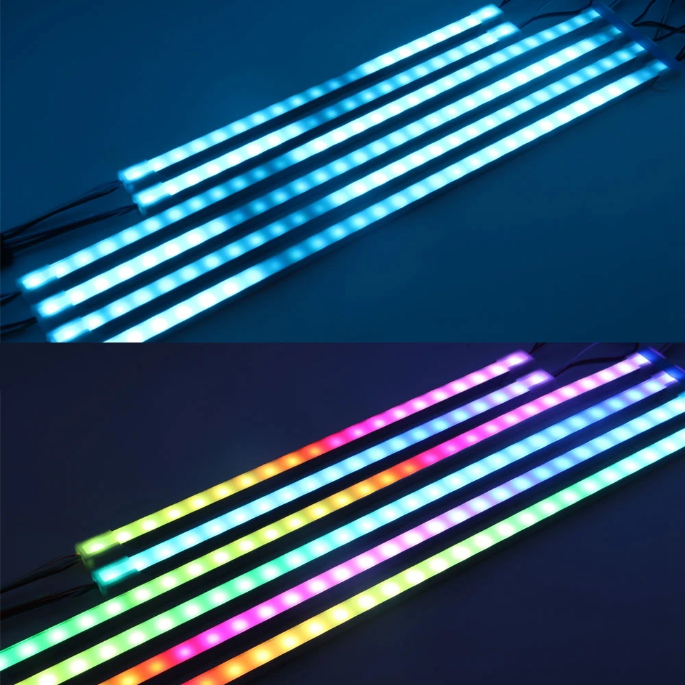 WS2811 WS2812B цветная Жесткая светодиодная RGB-лента индивидуально Адресуемая IC-панель