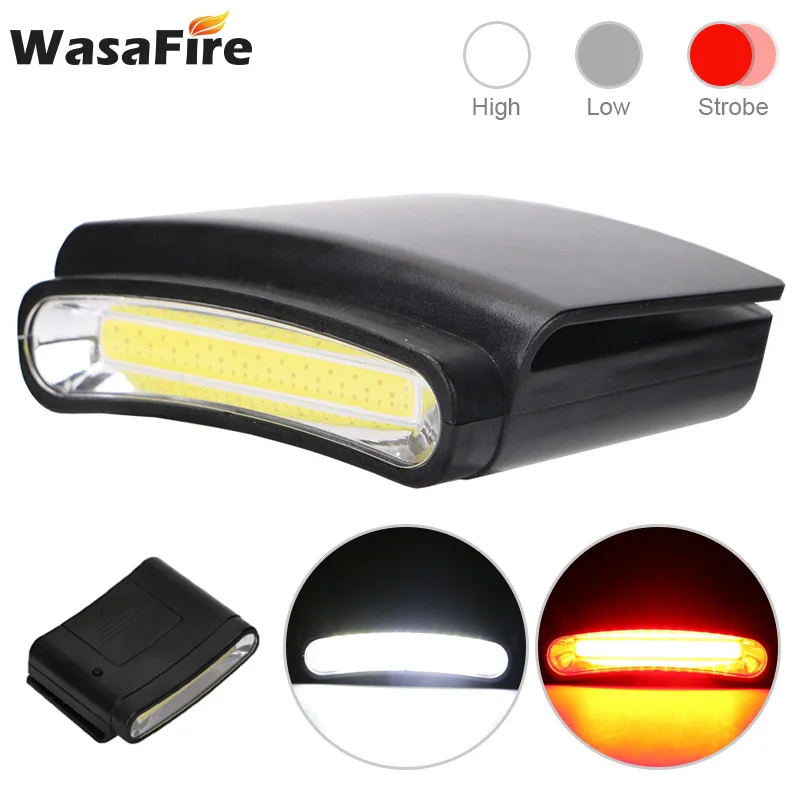 

Portable Headlamp Clip on Cap Lamps LED COB Headlamp Mini Flashlight Outdoor Lighting Head Light Torch Use 3*AAA Battery