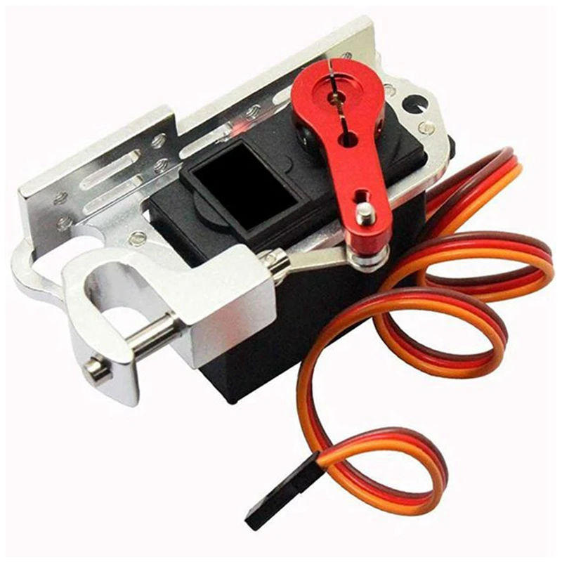 

Alloy Throw Device Switch Servo Dispenser Drone Thrower Adapter Air Dropping System for MG995 Servo 25T Servo Arm, 2 Set