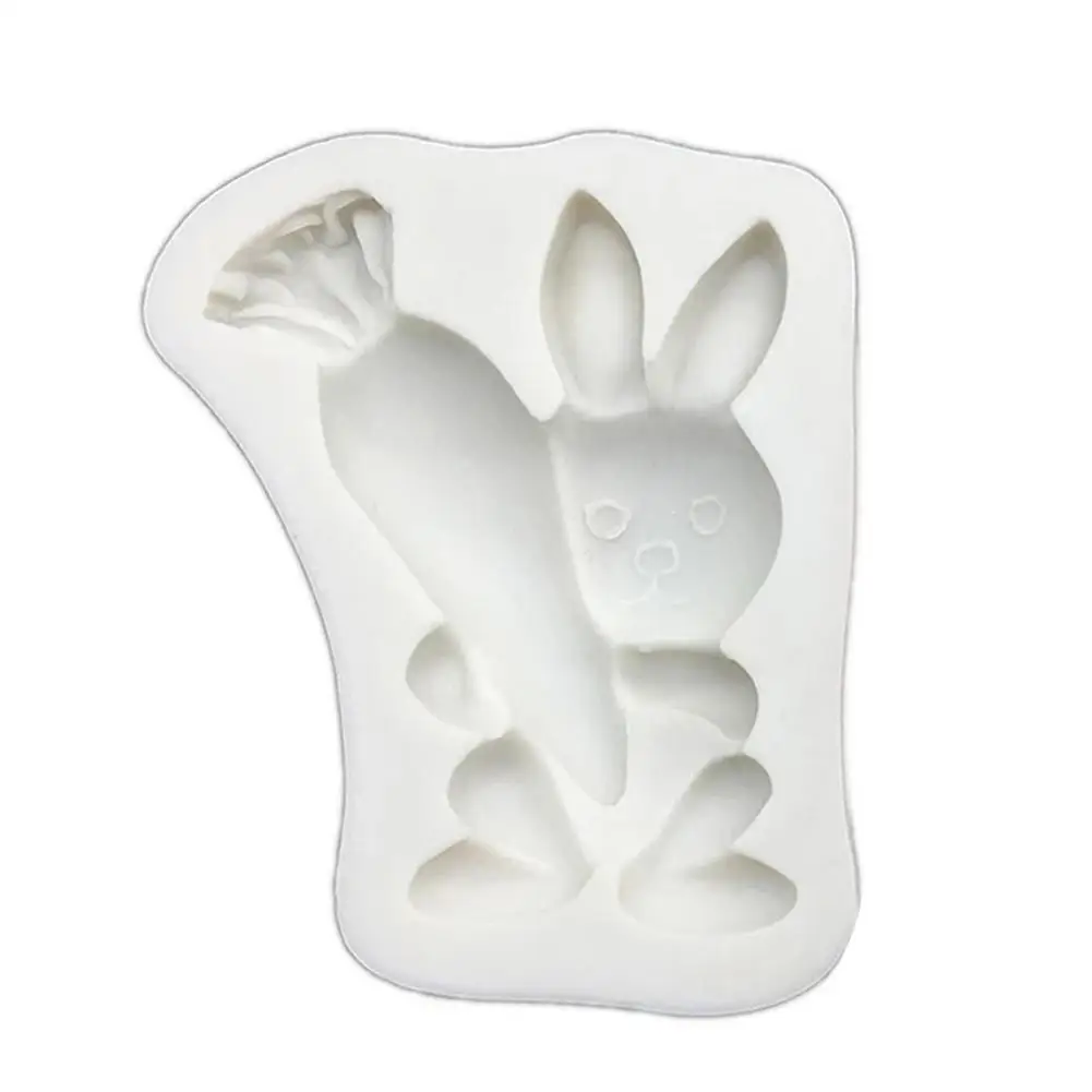 

Easter DIY Cake Baking Mold DIY Fondant Silicone Moulds Bunny Carrot DIY Chocolate Silicone Mold Handmade Candy Decorating Tools