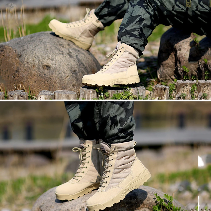 Для мужчин женщин военные сапоги для пустыни на открытом воздухе 2021 мужской